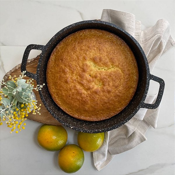 Caçarola Antiaderente 24cm Black c/ Tampa de Vidro