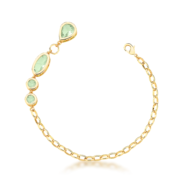 Pulseira Maleável com Cristais
