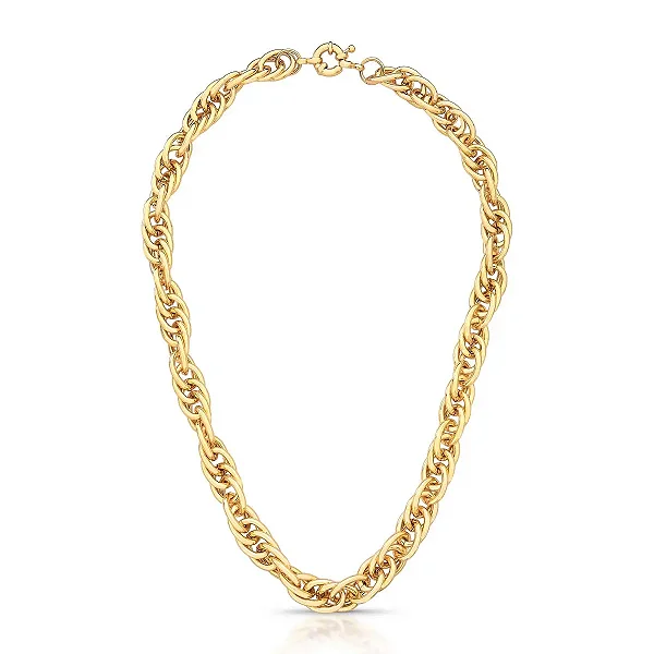 Colar Elos Ovais Vazados