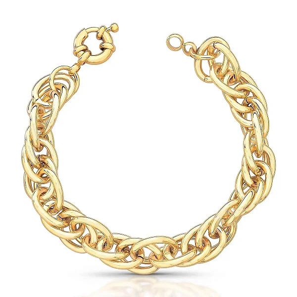 Pulseira Elos Ovais Vazados