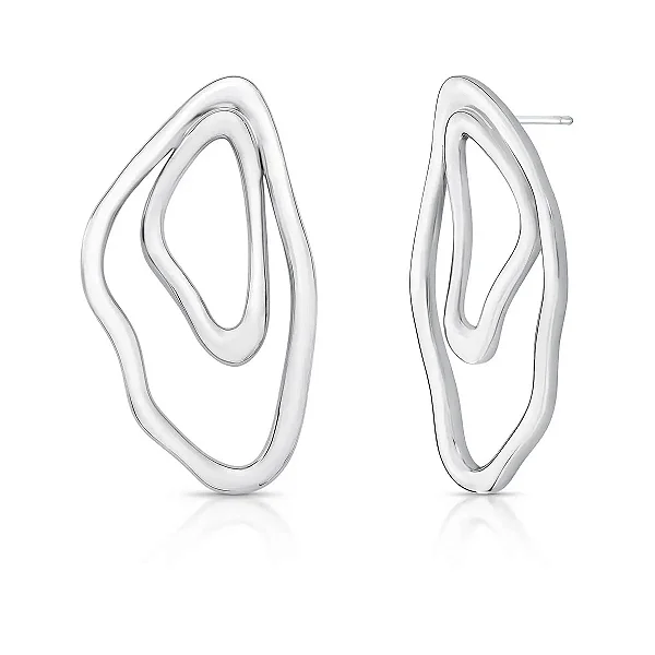 Brinco Curvo Vazado Liso