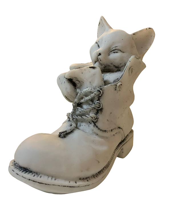 Estatueta Gato na Bota 10cm