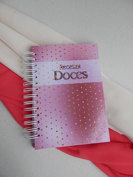 Caderno de Receitas Infinito - Rosa