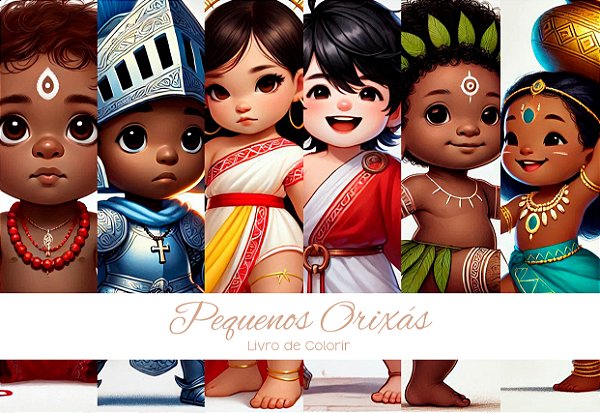 Pequenos Orixás 2025 - Livro de Colorir