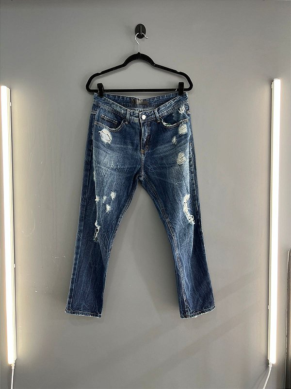 Calça Jeans Boyfriend Shoulder