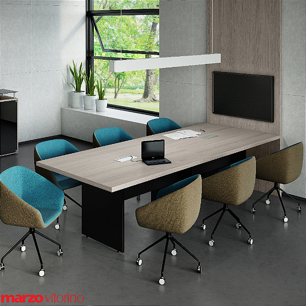 Conjunto Mesa de Reunião Marzo Prima Impact