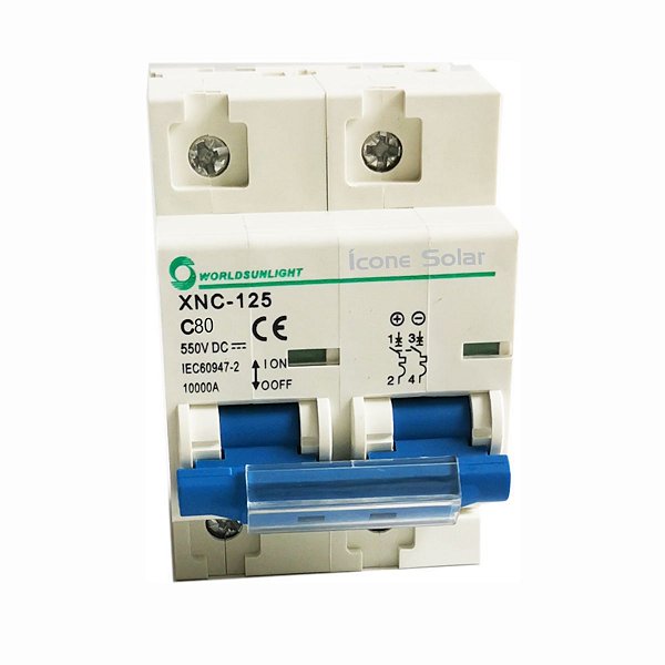 Disjuntor CC 80A 550V - Solar Fotovoltaico