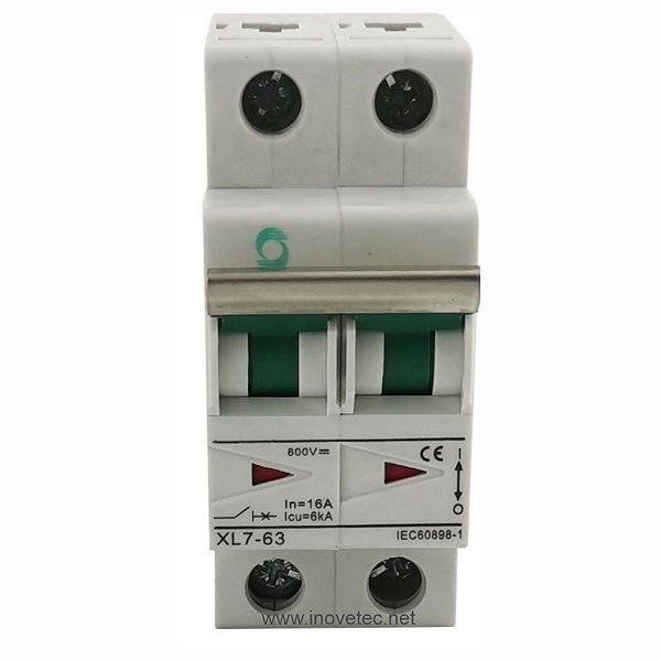 Disjuntor CC 16A 800V - Solar Fotovoltaico