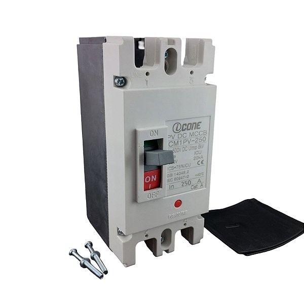 Disjuntor Caixa Moldada CC 250A Bipolar - Leikexing - ICM1PV-250