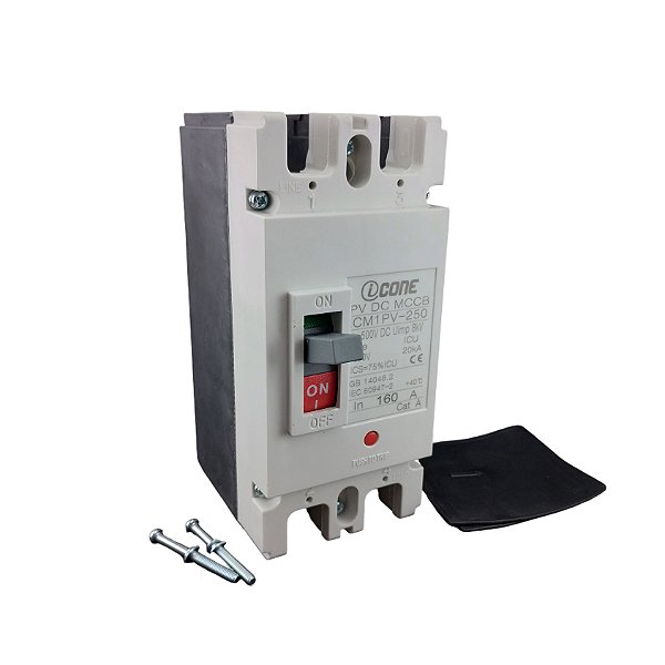 Disjuntor Caixa Moldada CC 160A Bipolar - Icone - ICM1PV-250