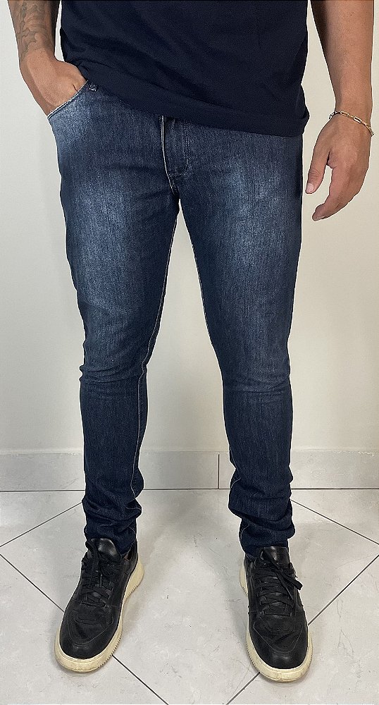 Calça Jeans Skinny CK Azul Escuro