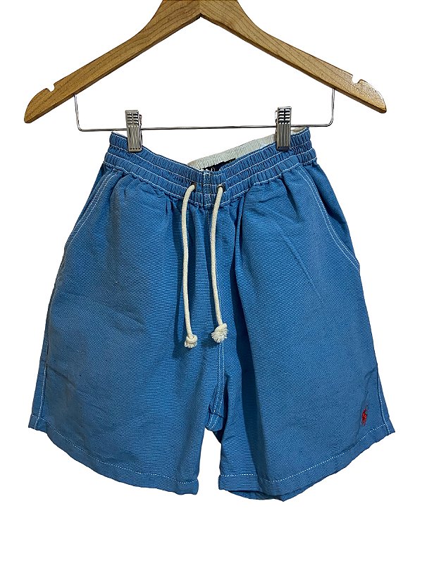Short Linho RL Azul Claro