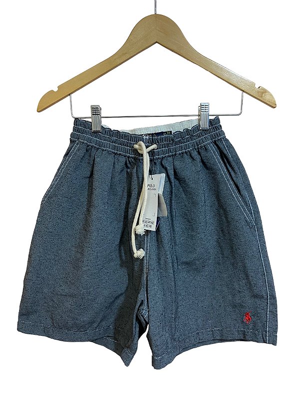 Short Linho RL Cinza Escuro