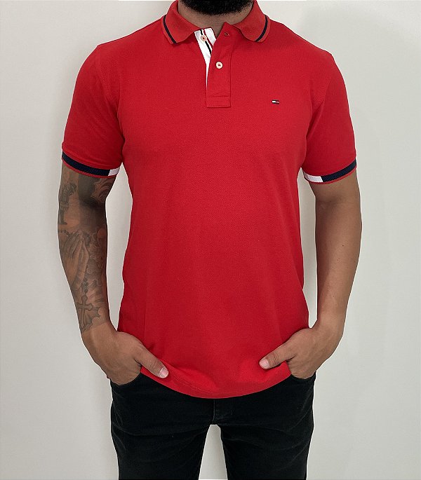 Gola Polo Tommy Hilfiger Vermelha