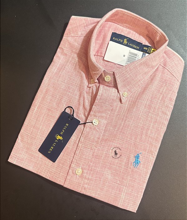 Camisa Social R.L Linho Custom Fit