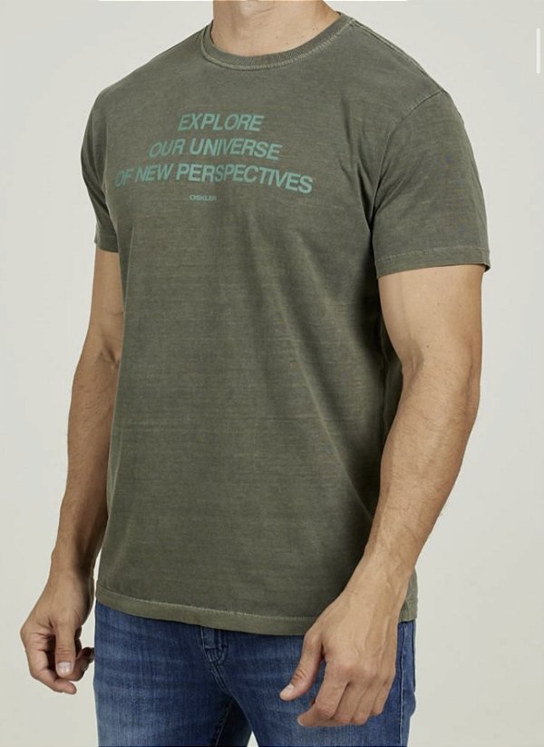 Camiseta Stone Verde Musgo