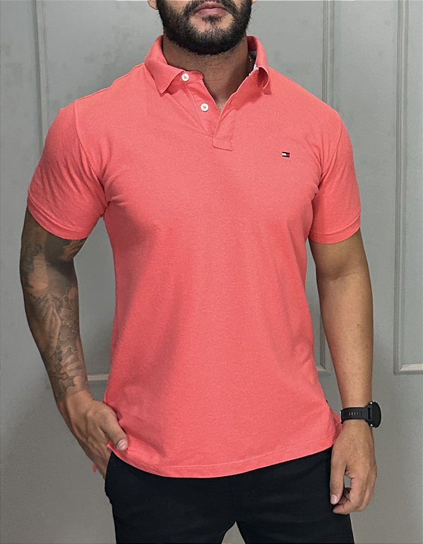 Gola Polo Tommy Hilfiger Salmão