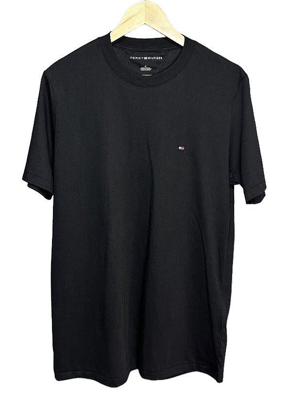 Camiseta Básica Tommy Hilfiger Preta