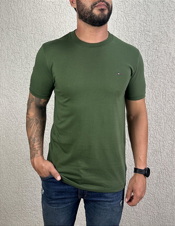 Camiseta Básica Tommy cor verde