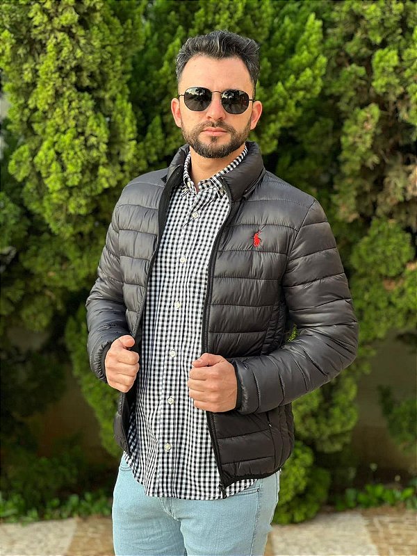 Jaqueta RL Puffer Preta