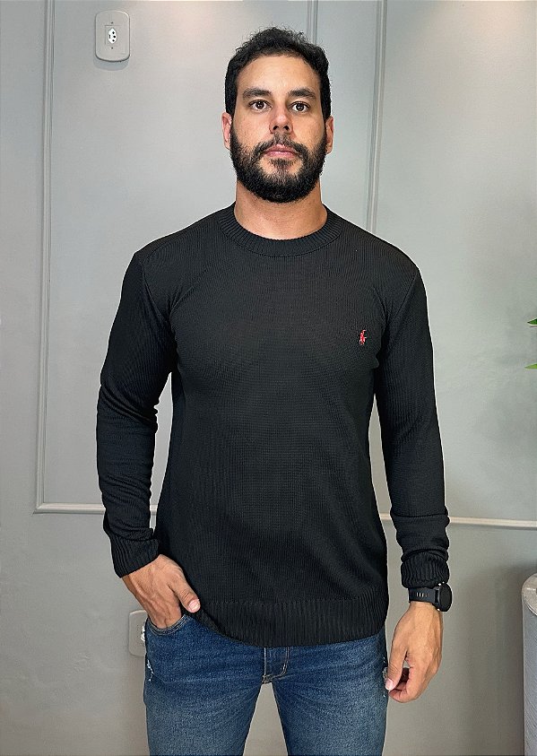 Suéter Tricot Ralph Lauren Preto