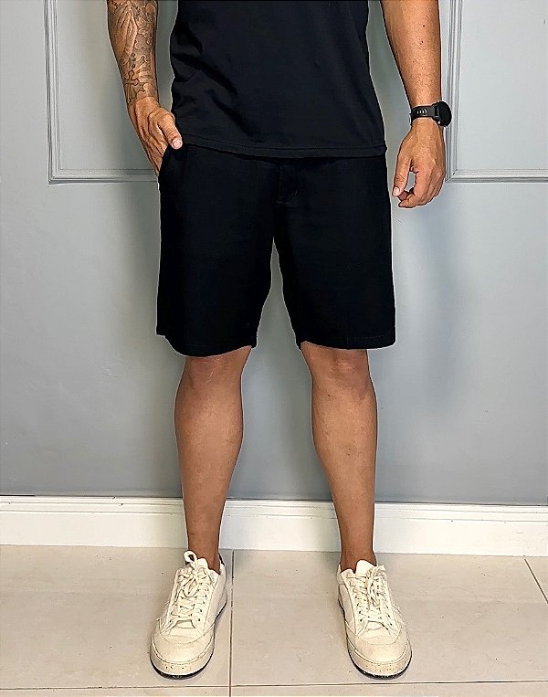 Bermuda RL Linho Preta