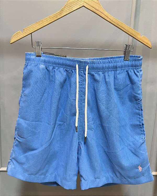 Short Linho RL Azul Claro