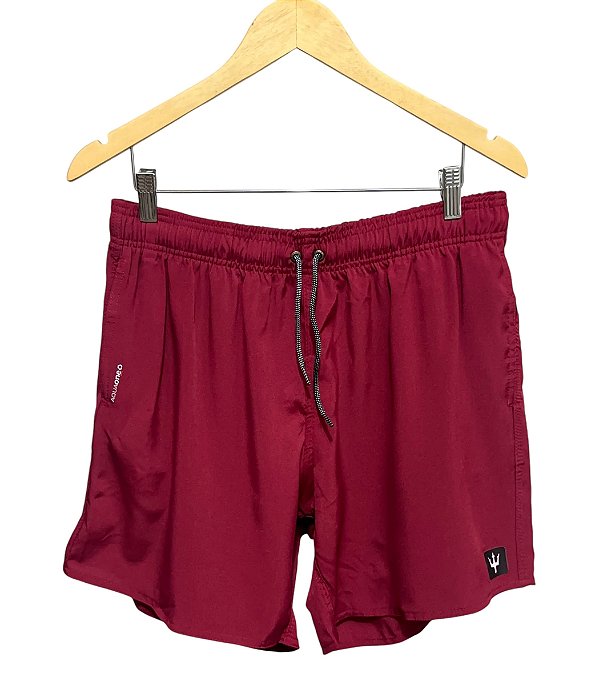 Short Beach Elastano Vinho