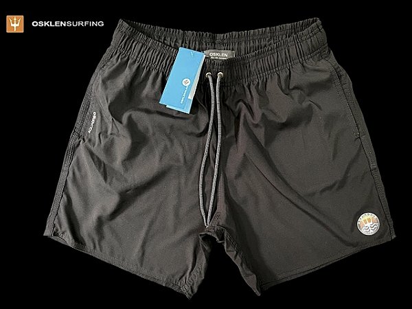 Short Beach Elastano Preto