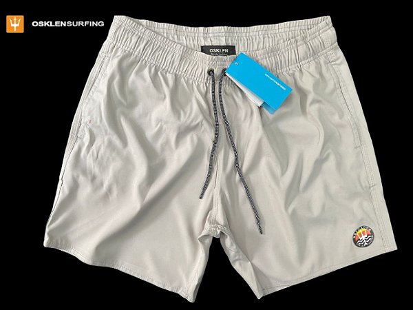 Short Beach Elastano Marfim