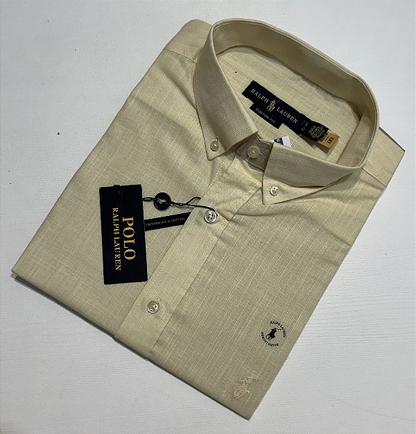 Camisa Social R.L Linho Custom Fit