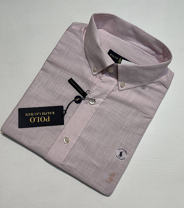 Camisa Social R.L Linho Custom Fit