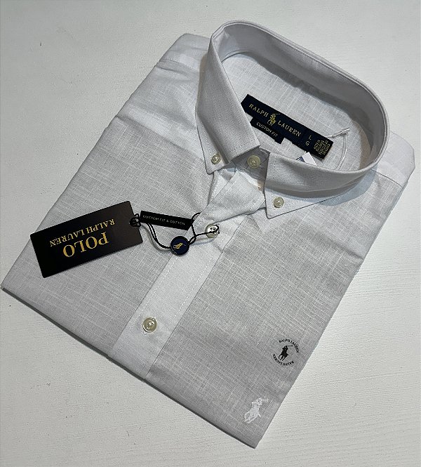 Camisa Social R.L Linho Custom Fit