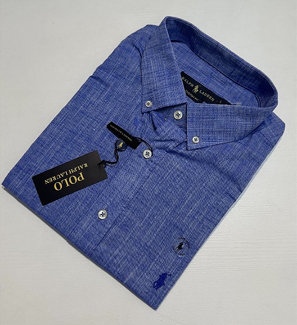 Camisa Social R.L Linho Custom Fit