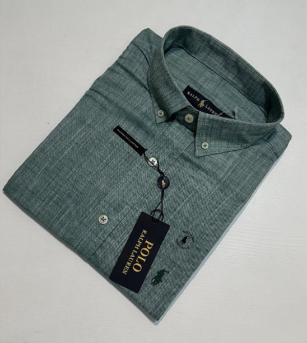 Camisa Social R.L Linho Custom Fit