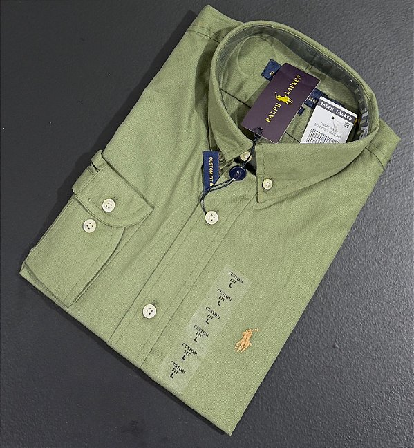 Camisa Social R.L Oxford Custom Fit