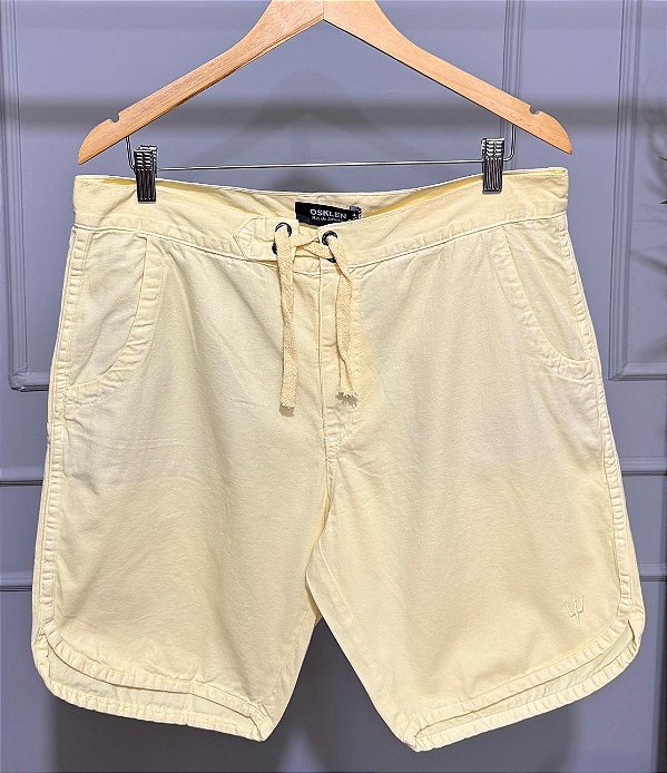 Bermuda Sarja Amarelo Claro