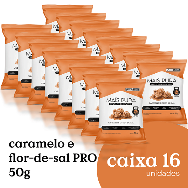 Pipoca Artesanal Mais Pura Caramelo e Flor de Sal PRO 50g