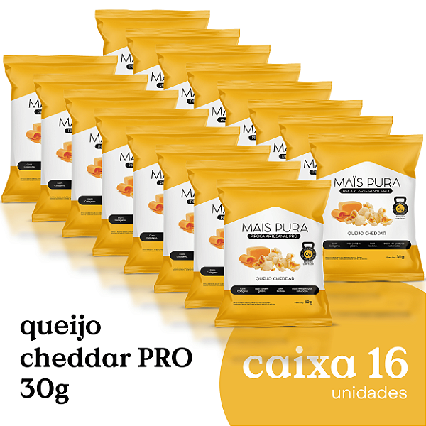 Pipoca Artesanal Mais Pura Queijo Cheddar PRO 30g