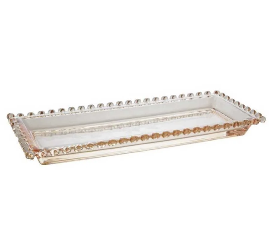 TRAVESSA CORAÇÃO CRISTAL AMBAR 1726 LYOR