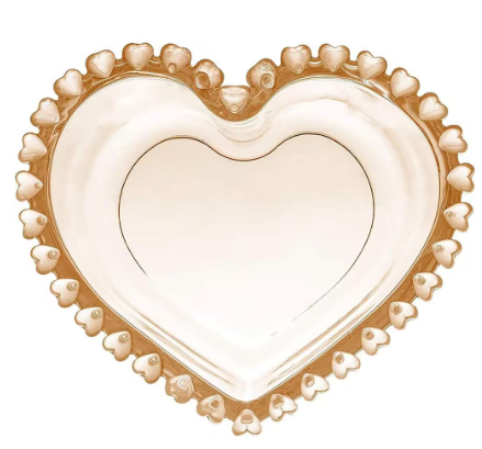 BOWL CRISTAL CORAÇÃO AMBAR 1745 LYOR