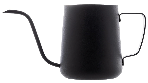 LEITEIRA INOX PRETA BICO PATO 600ML 2964 LYOR