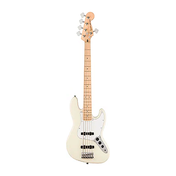 Baixo Fender 5c Squier Affinity Jazz Bass Olympic White 378652505