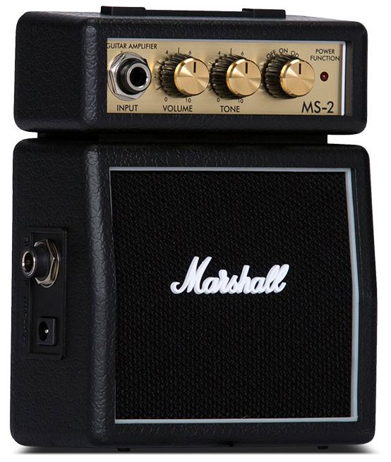 Amplificador Marshall Micro Amp MS-2 Transistor para guitarra de 1W cor preto