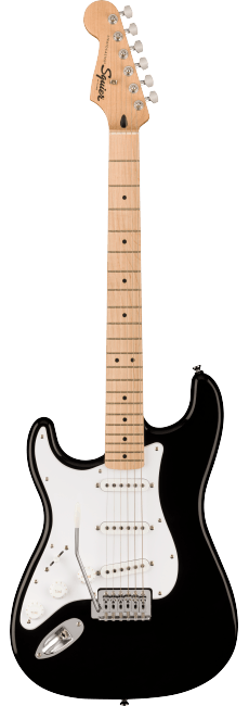 Guitarra Fender Squier Strato Sonic Black LH Canhoto