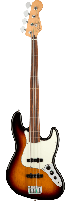Baixo Fender 4c Mex Player Jazz Bass Fretless 3-color Sunburst