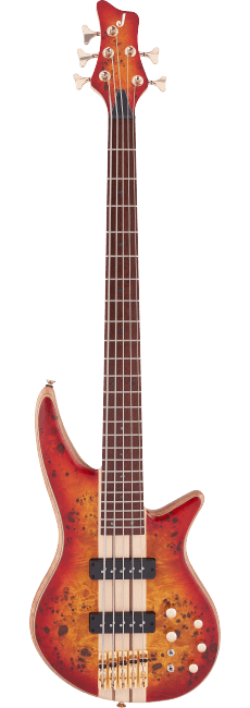 Baixo Jackson 5c Pro Spectra Bass SBP Transparent Cherry Burst