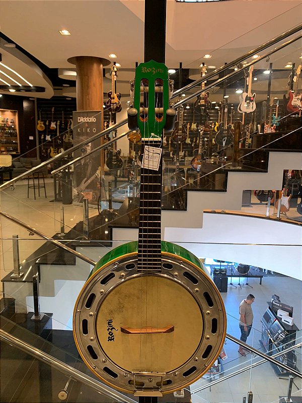 Banjo Elétrico Rozini RJ11 EL Caixa Larga Verde