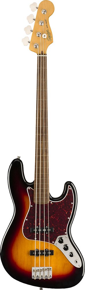 Baixo Fender 4c Classic Vibe '60s Jazz Bass LRL Fretless 3ts Sunburst
