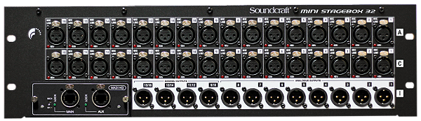 Mini Stagebox Soundcraft 32R 32 Canais